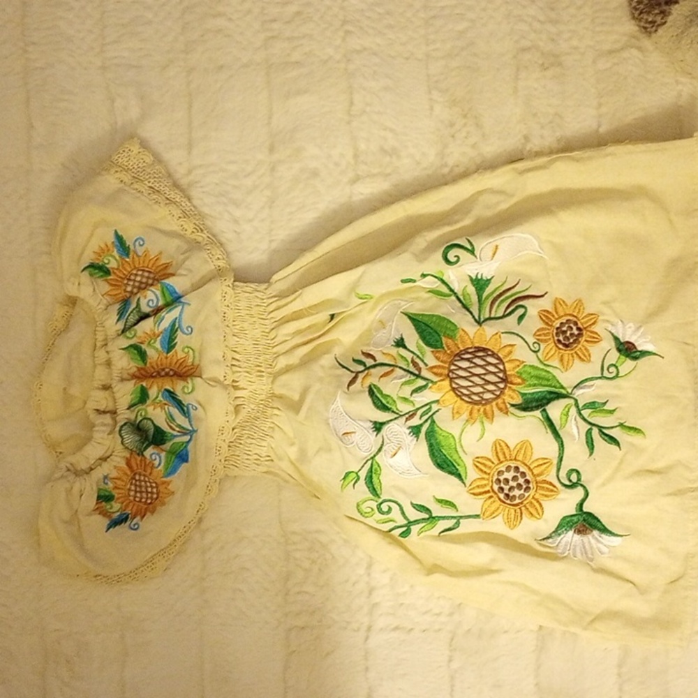 Mexican traditional toddler dress